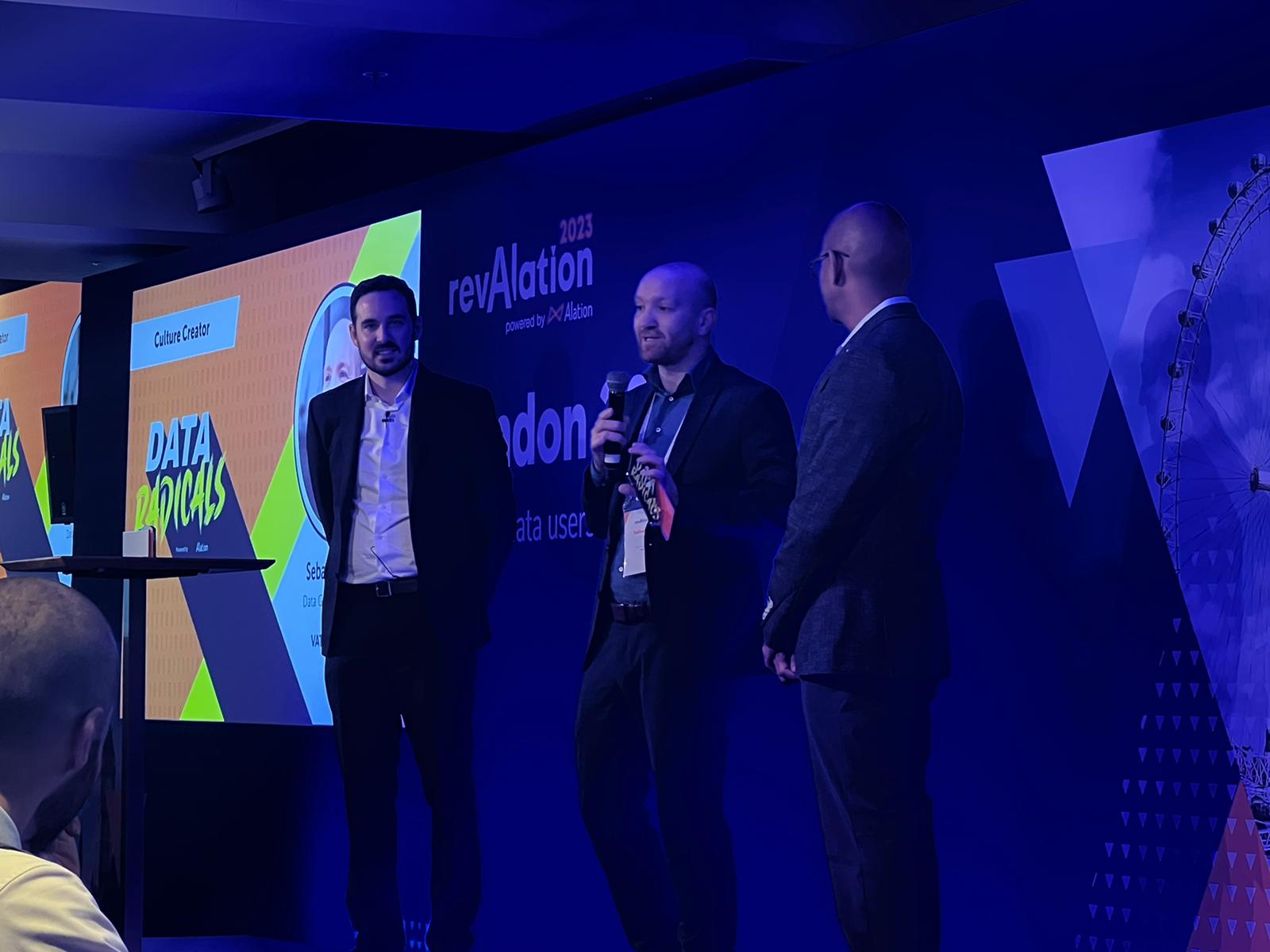 Sebastian Kaus erhält den Data Radicals Award Culture Creator bei revAlation London 2023